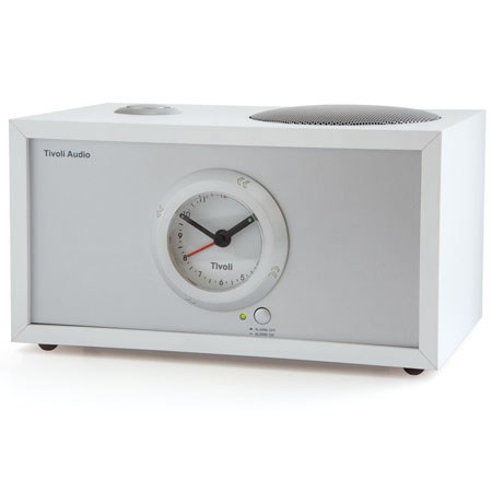 Tivoli Audio MDASWHT Dual Alarm Speaker, White/Silver