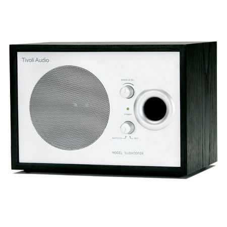 Tivoli Audio Model MSBLK Subwoofer, Black Ash/Silver