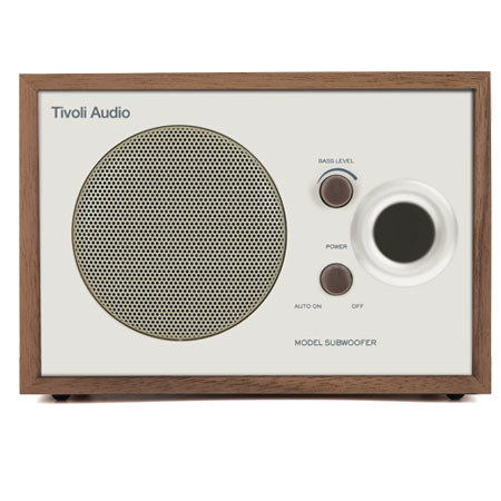 Tivoli Audio Model MSCLA Subwoofer, Walnut / Beige