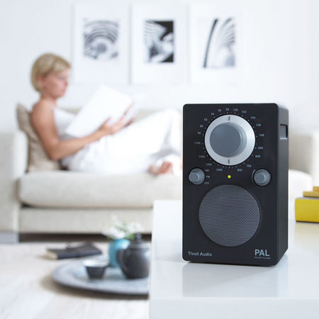 Tivoli Audio The Henry Kloss PALBLK AM/FM Radio, Black