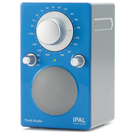 Tivoli Audio iPAL PALIPALGB Portable Radio, High Gloss Blue/Silver