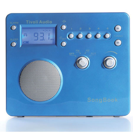 Tivoli Audio SBBLUS SongBook AM/FM Travel Radio, High Gloss Blue