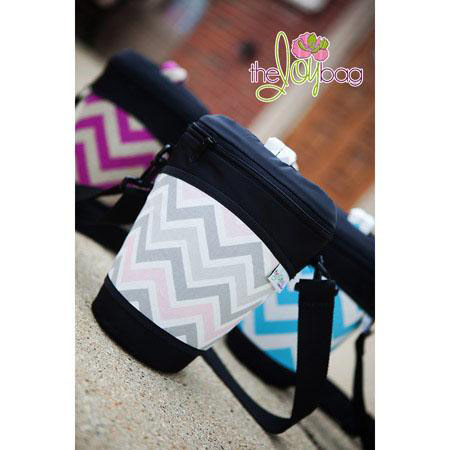 The Joy Bag Glee Bag - Bella Chevron (Grey/Pink)