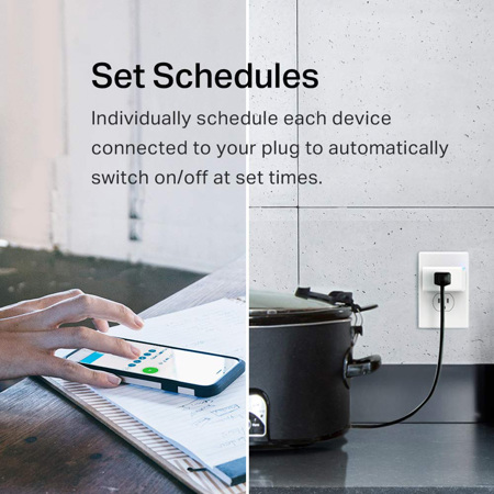 Kasa Smart Wi-Fi Plug Mini – No Hub Needed, Works With Alexa & Google Assistant (HS105), Compact Design