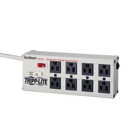 Tripp Lite Isobar 2350 Joules Surge Suppressor for Premium Surge, Spike & Line Noise Protection, 8 Outlets