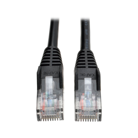 Tripp Lite 3' 26 AWG 350MHz Cat5e Snagless Molded UTP Ethernet Cable, Black