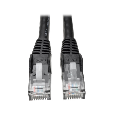 Tripp Lite 10' 24 AWG 550MHz Cat6 Gigabit Snagless UTP Ethernet Cable, Black