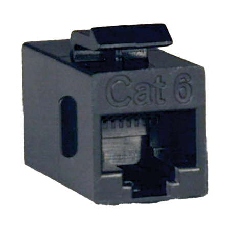 Tripp Lite Cat6 RJ45 Straight Through Modular Inline Coupler, TAA, Black