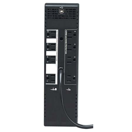 Tripp Lite 650VA Line-interactive UPS f/PCs & Home Entertainment Sys #OMNI650LCD