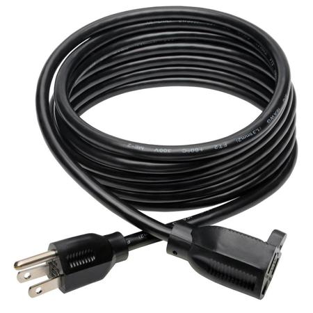 Tripp Lite 10' Computer Power Extension Cord w/ NEMA 5-15P to 5-15R, 13A, Black