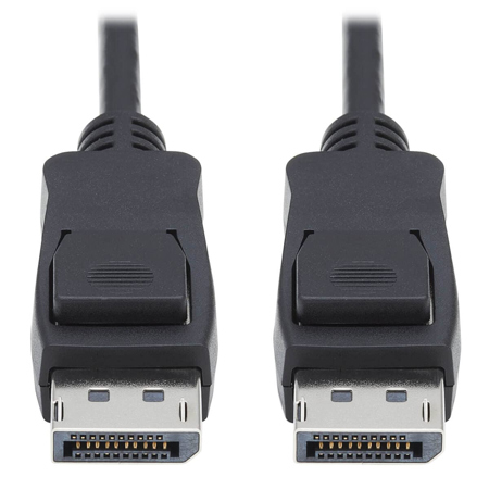 Tripp Lite Eaton Series 6' 8K DisplayPort 1.4 Cable with Latches, Black