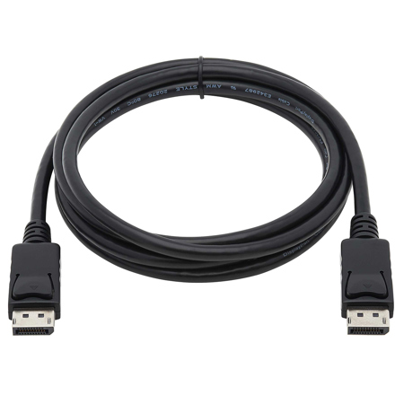 Tripp Lite 10' 30 AWG 4K DisplayPort 1.2 Cable with Latches, Black
