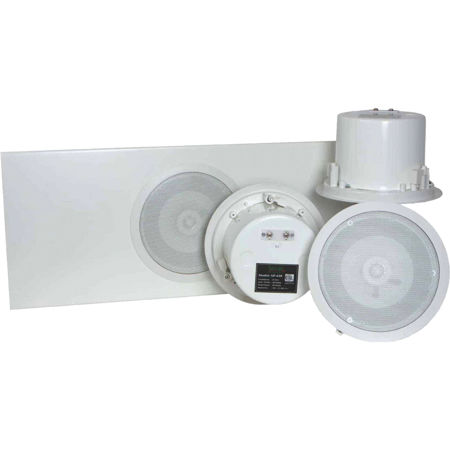 TeachLogic SP-628 6.5" 2-Way Coaxial Ceiling Speaker, Integrated Metal Back Can