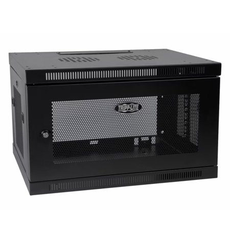 Tripp Lite SmartRack 6U Low-Profile Switch-Depth-Plus Wall-Mount Mini Rack Enclosure
