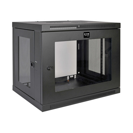 Tripp Lite SmartRack 9U Low-Profile Wall-Mount Mini Rack w/Acrylic Window