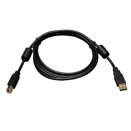 Tripp Lite 6' High-Speed USB 2.0 Type-A to Type-B Cable w/Ferrite Chokes, Black