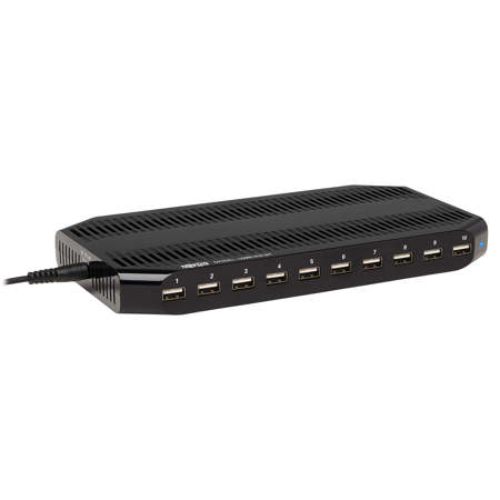 Tripp Lite 10-Port USB Charging Station with Adjustable Storage, 12V & 8A USB Charger Output
