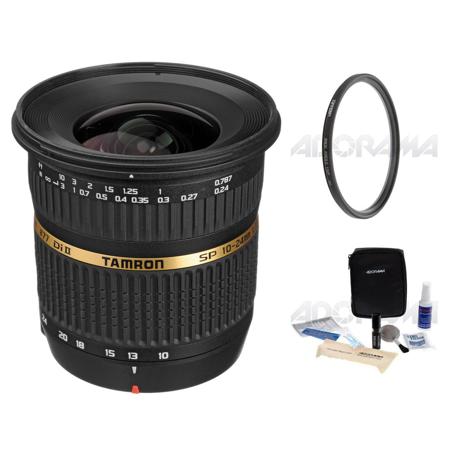 Tamron 10-24mm f3.5-4.5 DI-II LD AF Lens f/Pentax W/77mm UVW Filter/Cleaning Bun