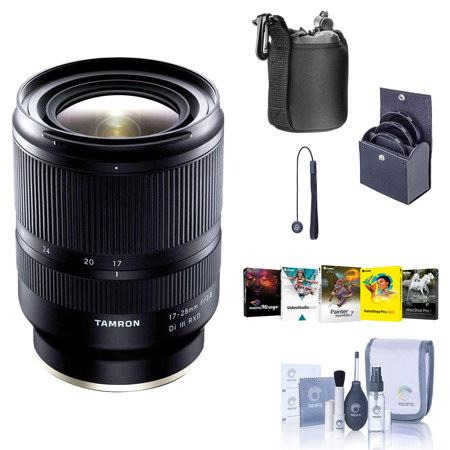 Tamron 17-28mm f/2.8 Di III RXD Lens for Sony E w/PC Software & Accessories Kit