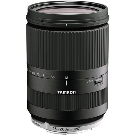Tamron 18-200mm f/3.5-6.3 XR DI-III VC Macro Lens for Canon EOS M Cameras - Black ,