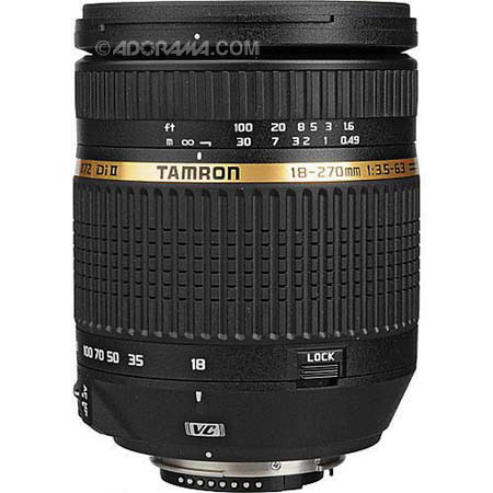 Tamron 18-270mm F/3.5-6.3 DI-II B.I.M. (Built-in Motor) VC (Vibration Compensation) LD Aspherical (IF) AF Zoom with Macro, for Nikon Digital SLRs