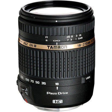 Tamron 18-270mm F/3.5-6.3 DI-II VC PZD Piezo Lens f/Nikon -BUNDLE-