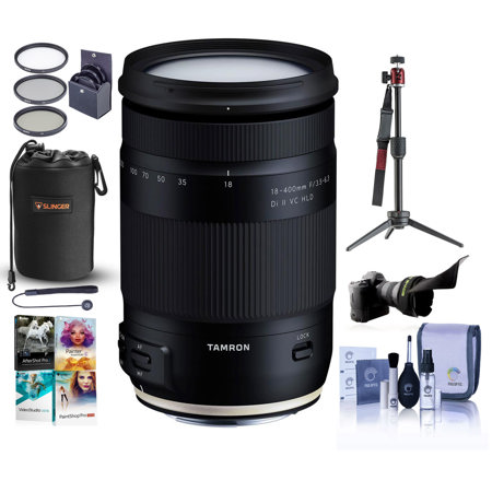 Tamron 18-400mm f/3.5-6.3 Di II VC HLD Lens for Nikon F with Premium Acc Kit