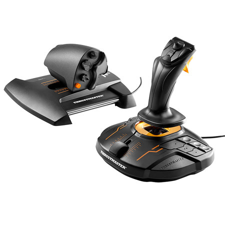 Thrustmaster T.16000M FCS Hotas Flight Stick and Throttle for PC, Black