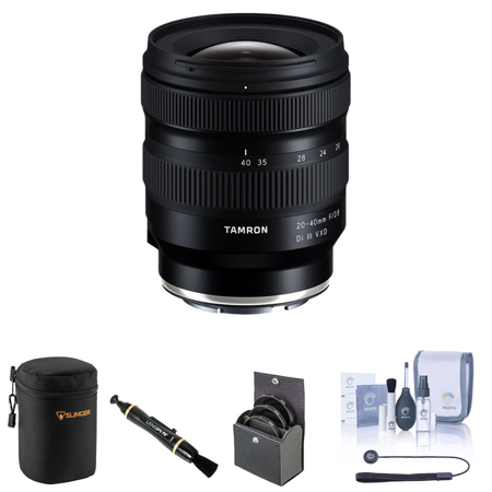 Tamron 20-40mm f/2.8 Di III VXD Lens for Sony E with Essential Accessories Kit