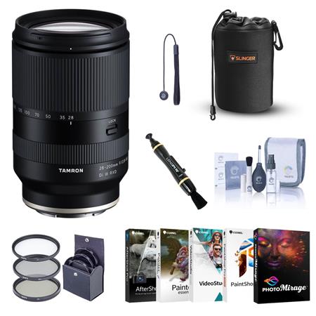 Tamron 28-200mm f/2.8-5.6 Di III RXD Lens for Sony E with PC Software & Acc  Kit