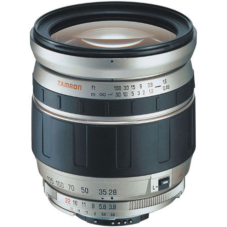 Tamron AF 28-200mm f/3.8-5.6 XR Aspherical (IF) Super Zoom Lens with Silver Finish and Hood for Nikon AF D - with 6 Year USA Warranty