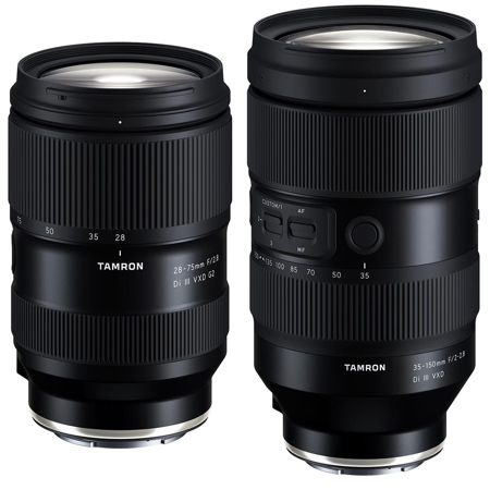 Tamron 28-75mm f/2.8 Di III VXD G2 & 35-150mm f/2-2.8 Di III 