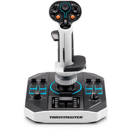 Thrustmaster Sol-R1 Flight Stick for PC, Black/White