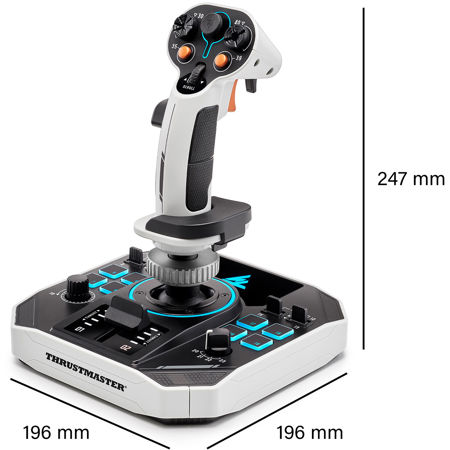 Thrustmaster Sol-R1 Flight Stick for PC, Black/White 2960920 - Adorama