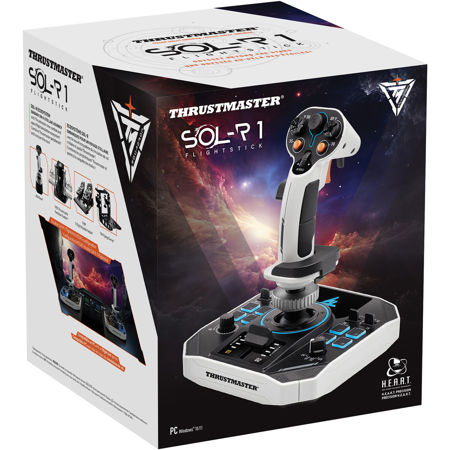Thrustmaster Sol-R1 Flight Stick for PC, Black/White 2960920 - Adorama