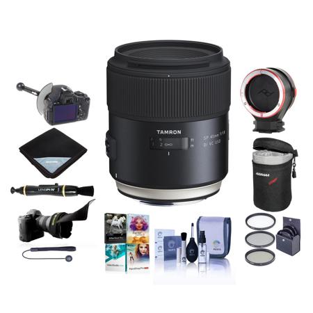 Tamron SP 45mm F/1.8 Di VC USD for Canon EF w/Premium Acc Bundle