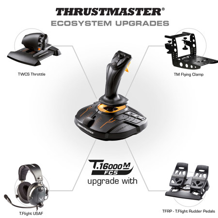 Thrustmaster T.16000M FCS Flight Stick for PC, Black 2960773