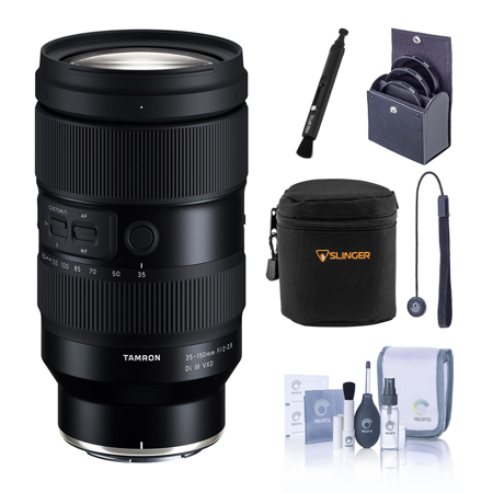Tamron 50-400mm f/4.5-6.3 Di III VC VXD Lens for Nikon Z, Bundle with 67mm Filter Kit, Lens Soft Case and Cleaning Kit