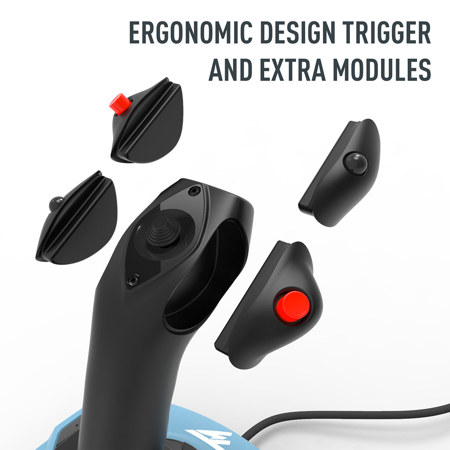 Thrustmaster TCA Officer Pack Airbus Ed Sidestick and Throttle