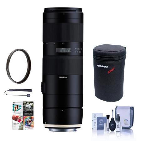 Tamron 70-210mm f/4 DI VC USD Lens for Nikon DSLRs With Free Pc Acc Bundle