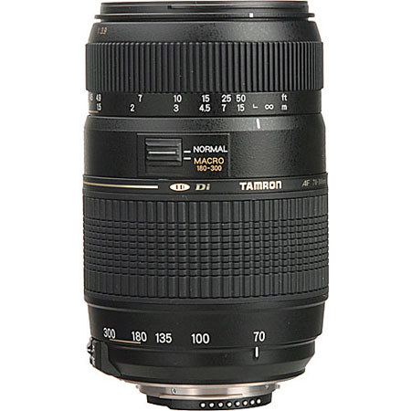 Tamron 70-300mm f/4-5.6 Di LD 1:2 Auto Focus Macro Zoom Lens for Canon EOS.