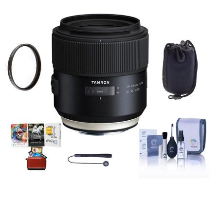 Tamron SP 85mm F/1.8 Di USD Lens for Sony With Free Mac Accessory Bundle