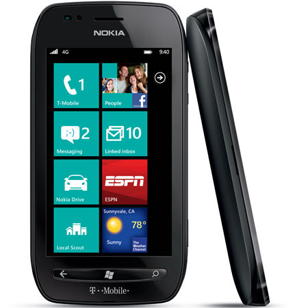 T-Mobile Nokia Lumia 710 4G Windows Phone, Black