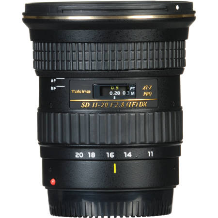 Tokina ATX 11-20mm F/2.8 Pro DX Ultrawide Zoom Lens for Digital Nikon F Mount Cameras