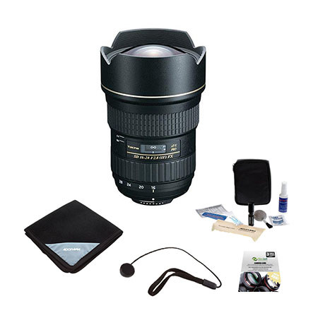 Tokina 16-28mm F/2.8 ATX Pro FX Zoom Lens f/Nikon DSLR Cameras - Bundle "A"