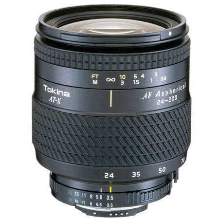 Tokina 24-200mm f/3.5-5.6 AT-X 242 Series AF Wide Angle-Telephoto Zoom Lens Aspheric SD Glass for Nikon AF