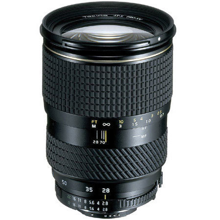 Tokina 28-70mm f/2.8 AT-X 287 PRO SV Series Autofocus Wide Angle-Telephoto Zoom Lens for Nikon AF D - USA 3-year warranty