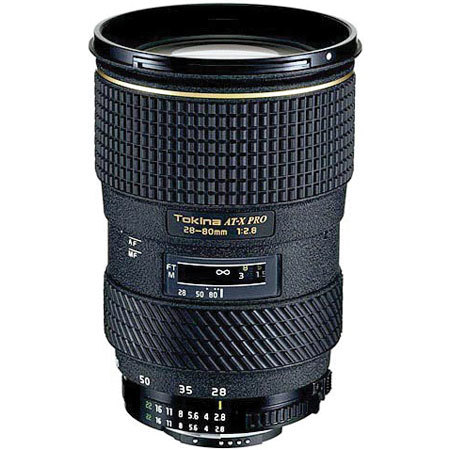 Tokina 28-80mm f/2.8 AT-X 280 AF PRO Wide Angle-Telephoto Zoom Lens for Nikon AF D