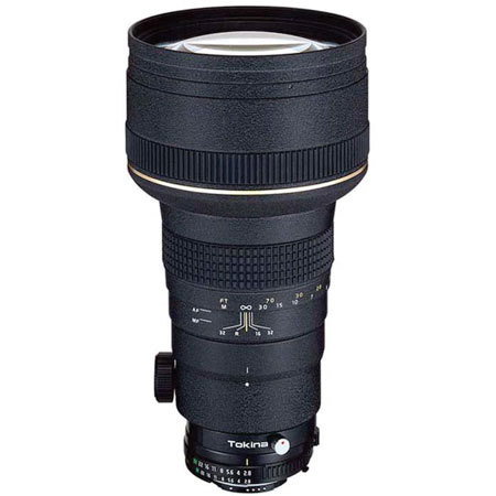 Tokina 300mm f/2.8 AT-X 300 AF PRO Telephoto Lens with Case & Hood for Nikon AF