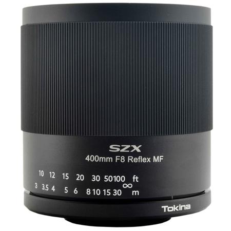 Tokina SZX 400mm f/8 Reflex MF Super Telephoto Lens for Fujifilm X, Black